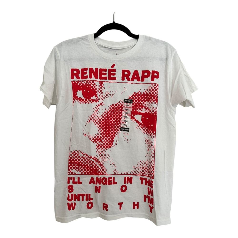 Renee Rapp Graphic Tee Concert Band Unisex White Red SMALL NWT